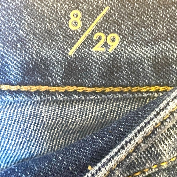 LIVERPOOL LOS ANGELES Sadie Side Decorative Zipper Crop Straight Leg. Size 8/29 - Picture 12 of 14